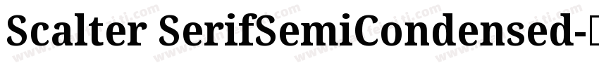 Scalter SerifSemiCondensed字体转换